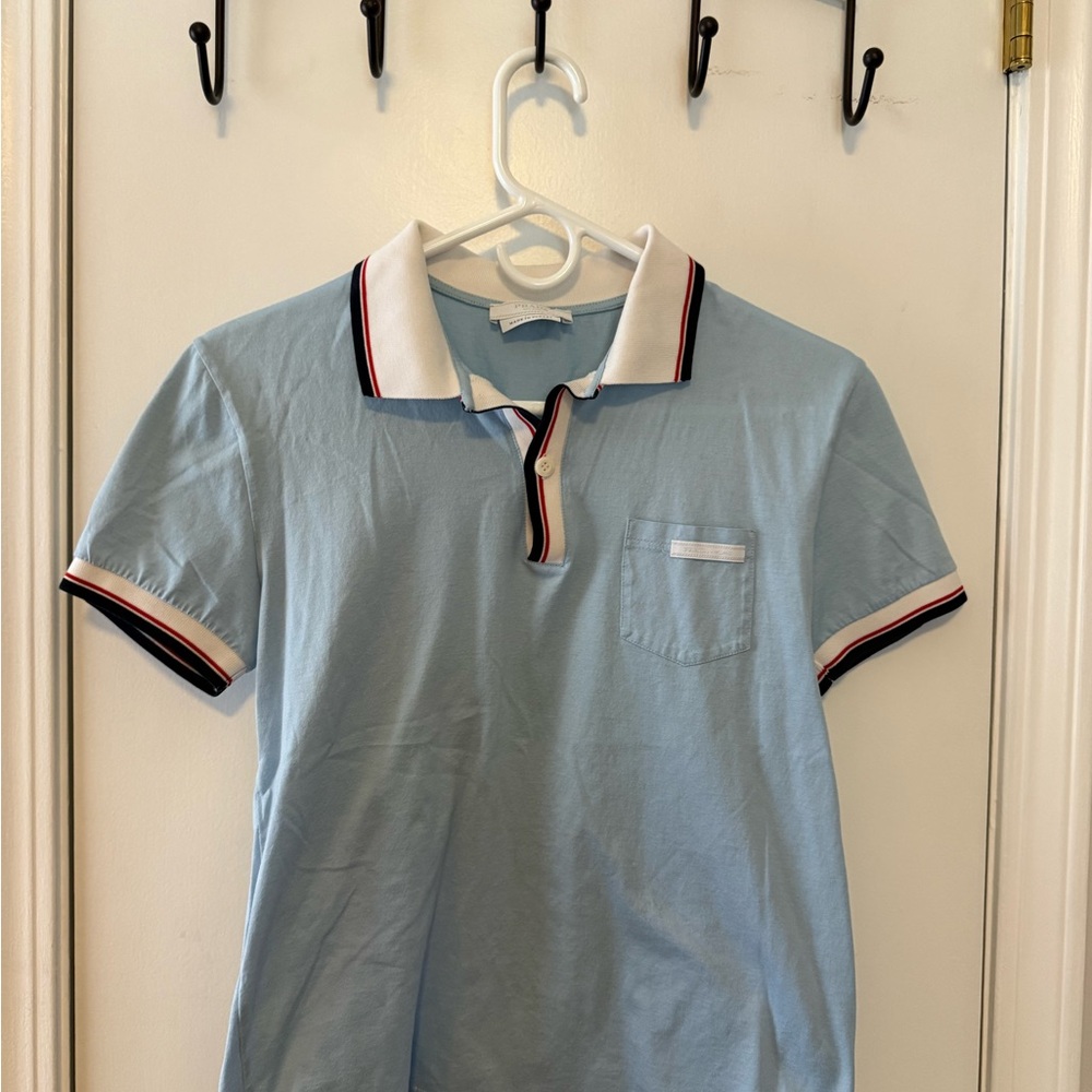 Prada Women’s Polo — Light Blue/White